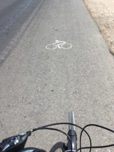 Bike road marking